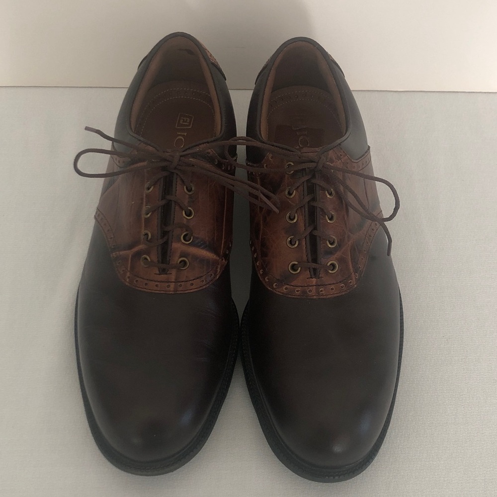 FootJoy Icon Brown Leather Golf Shoes